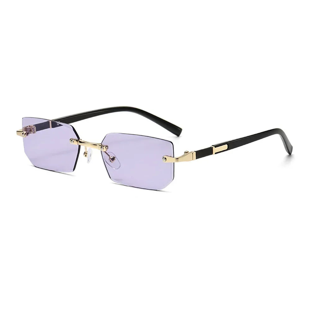 Cyber-Luxe Rimless - Modern Square Shades
