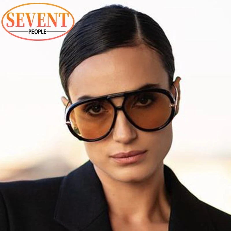Royale Shield – Oversized Vintage Punk Pilot Shades