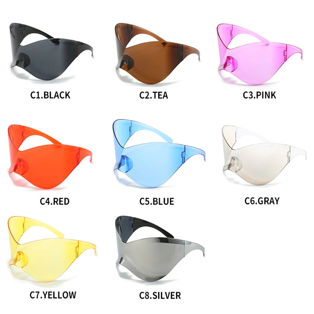 Royale Edge – Frameless Butterfly Y2K Tech Shades