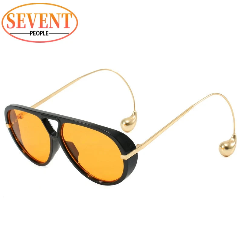 Royale Shield – Oversized Vintage Punk Pilot Shades