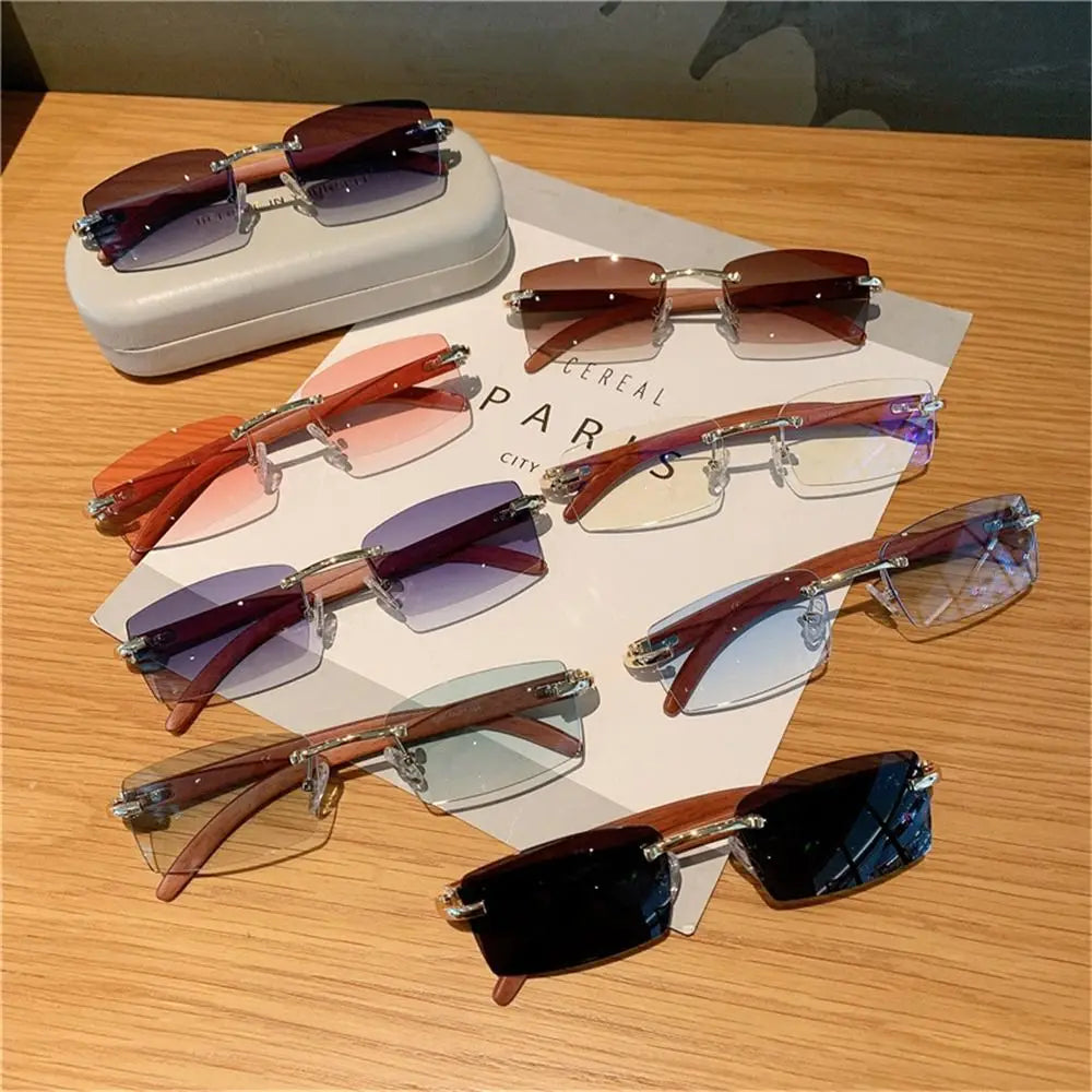 Royale Azure – Gradient Rimless Punk Shades