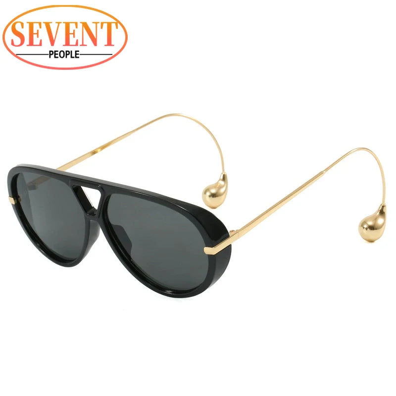 Royale Shield – Oversized Vintage Punk Pilot Shades