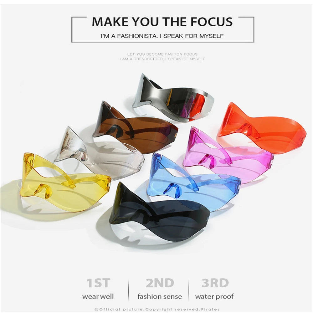 Royale Edge – Frameless Butterfly Y2K Tech Shades