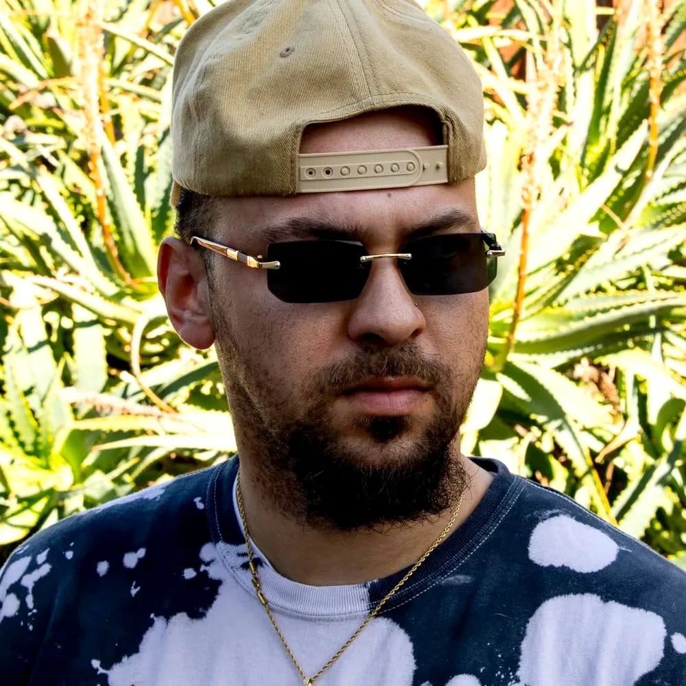 Cyber-Luxe Rimless - Modern Square Shades