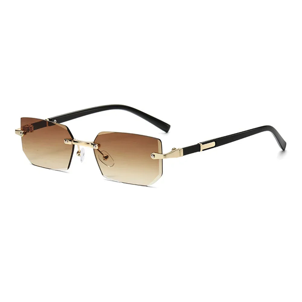 Cyber-Luxe Rimless - Modern Square Shades
