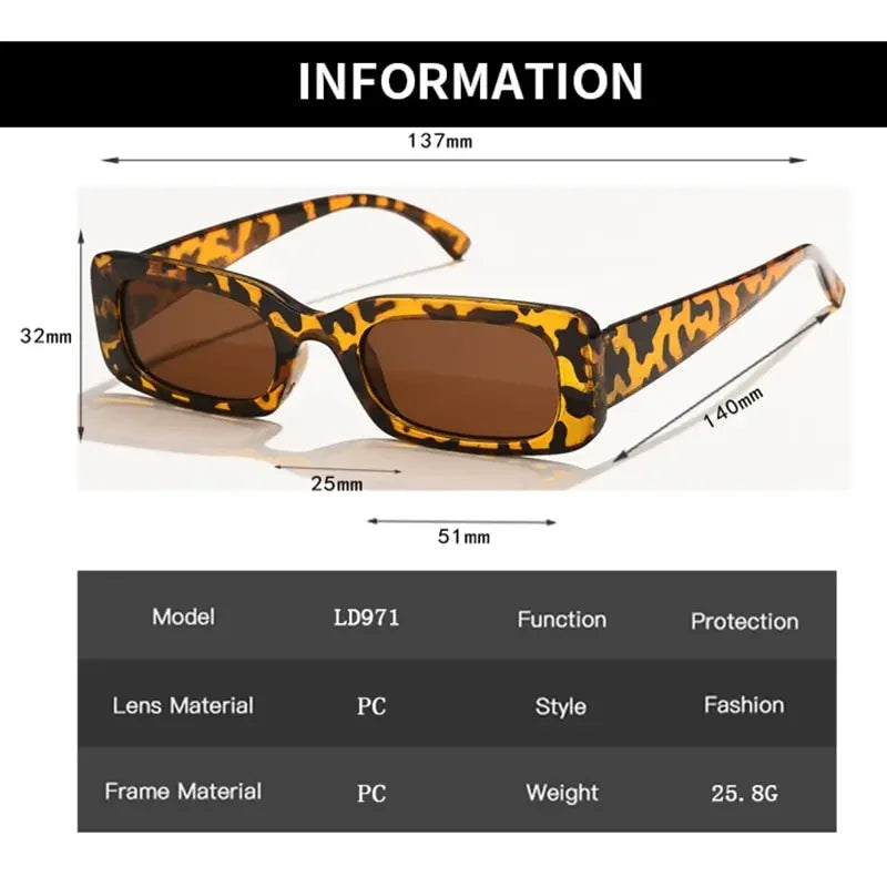 Kourt’s 90s Vintage Rectangle Shades