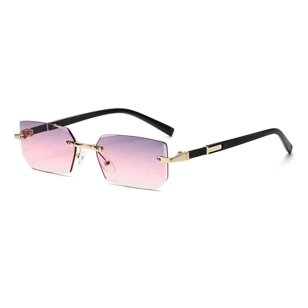 Cyber-Luxe Rimless - Modern Square Shades