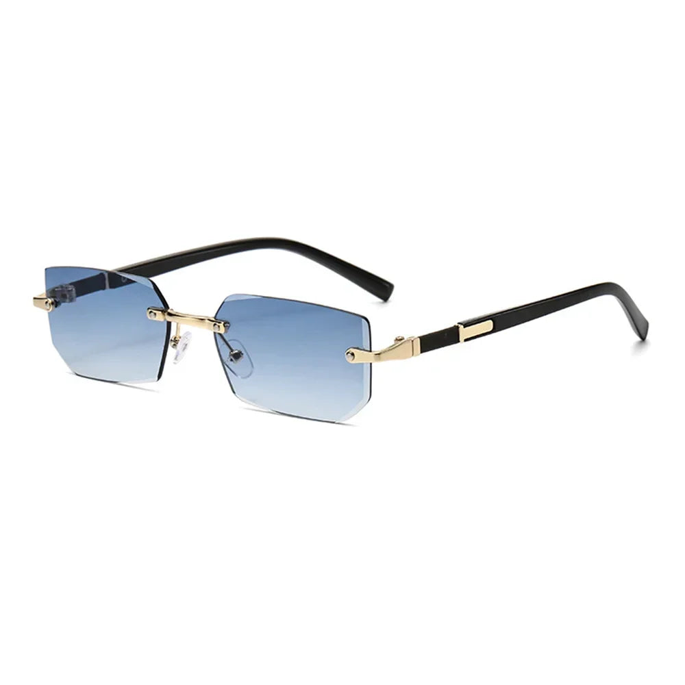 Cyber-Luxe Rimless - Modern Square Shades