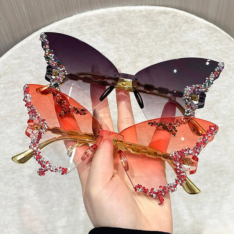 The Monarch Butterfly - Crystal Embellished Cat-Eye
