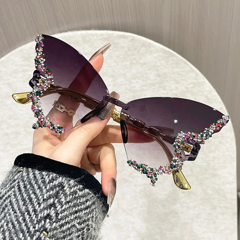 The Monarch Butterfly - Crystal Embellished Cat-Eye