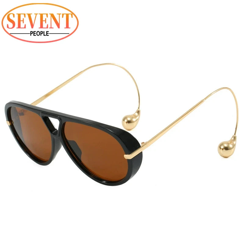 Royale Shield – Oversized Vintage Punk Pilot Shades