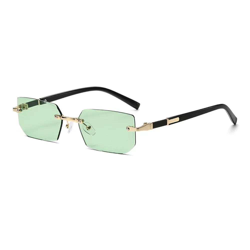Cyber-Luxe Rimless - Modern Square Shades