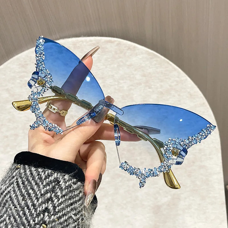 The Monarch Butterfly - Crystal Embellished Cat-Eye