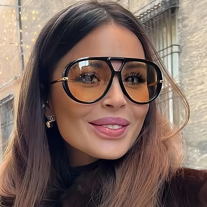 Royale Shield – Oversized Vintage Punk Pilot Shades