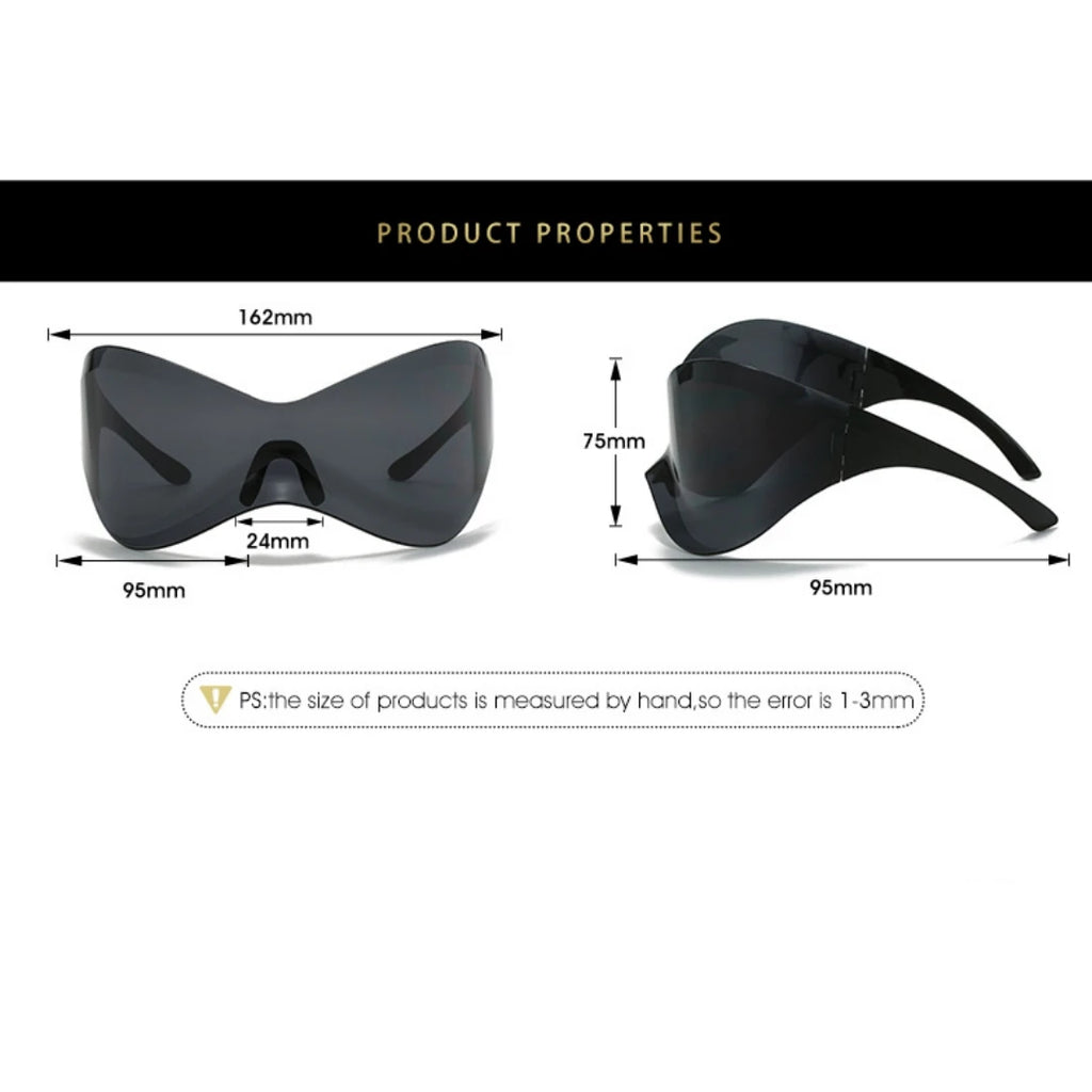 Royale Edge – Frameless Butterfly Y2K Tech Shades