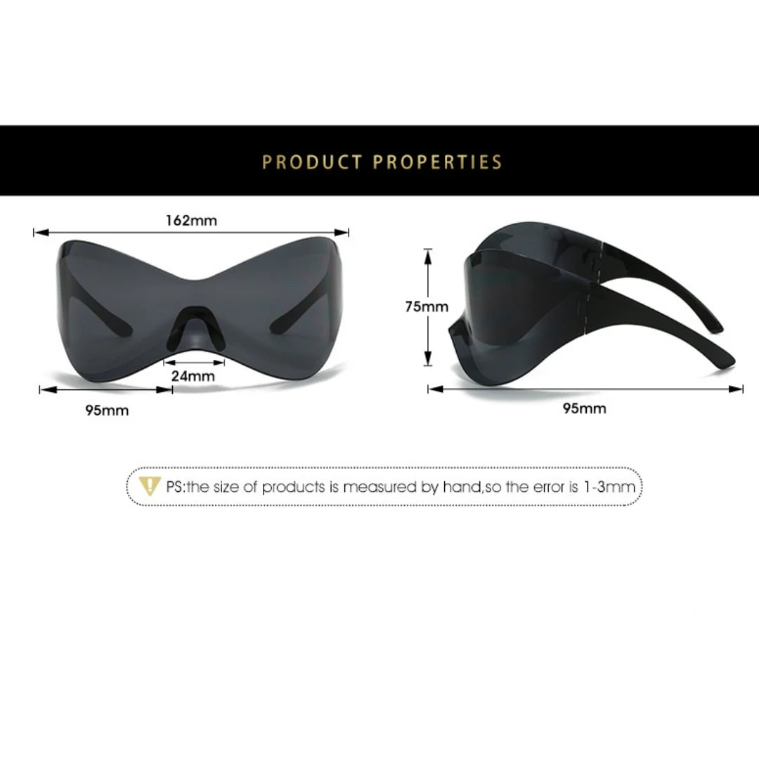 Royale Edge – Frameless Butterfly Y2K Tech Shades