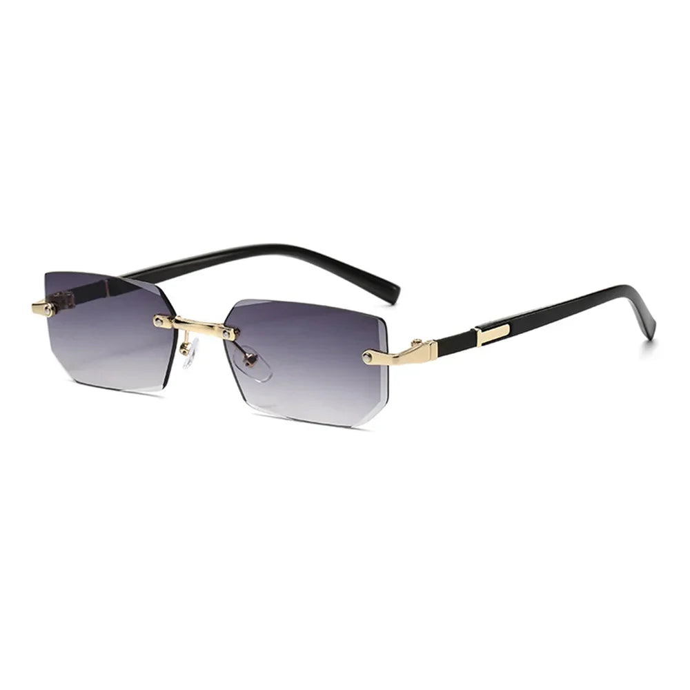 Cyber-Luxe Rimless - Modern Square Shades