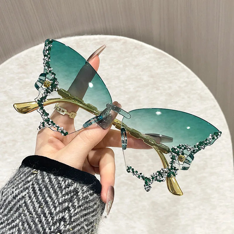 The Monarch Butterfly - Crystal Embellished Cat-Eye