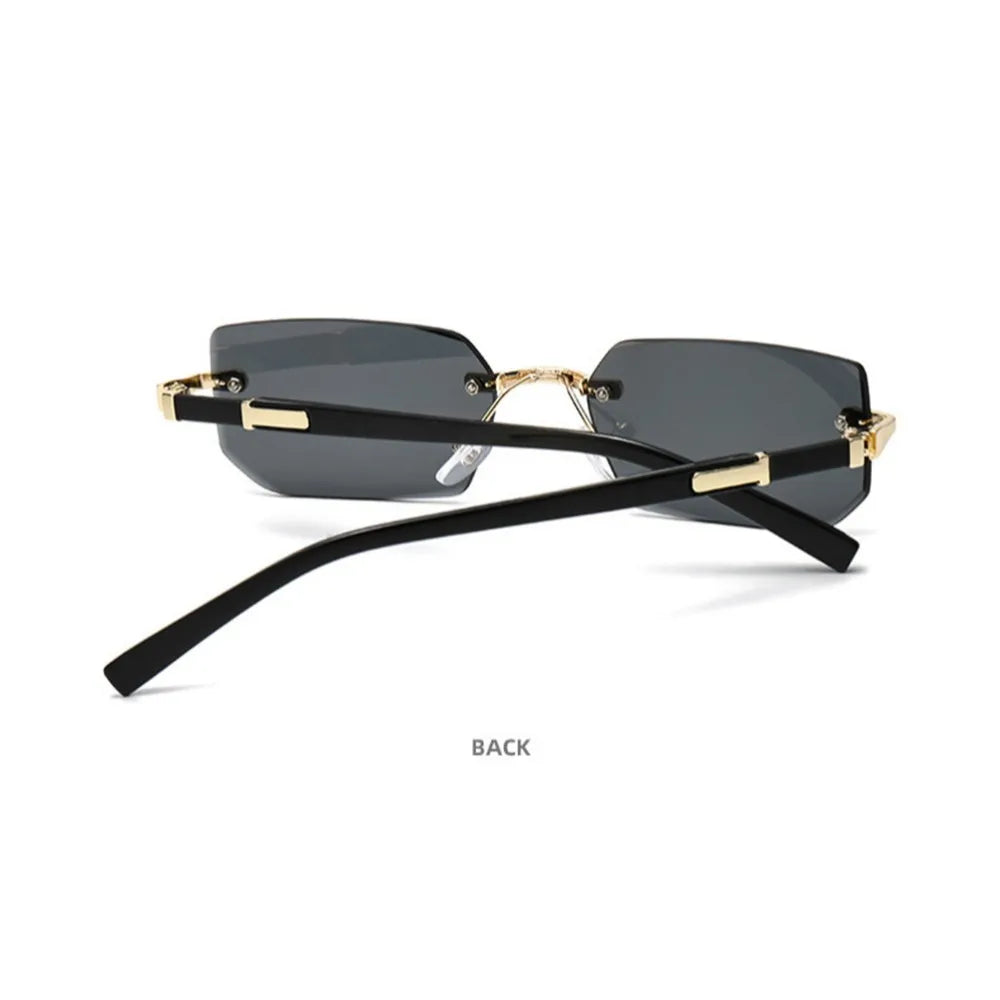 Cyber-Luxe Rimless - Modern Square Shades