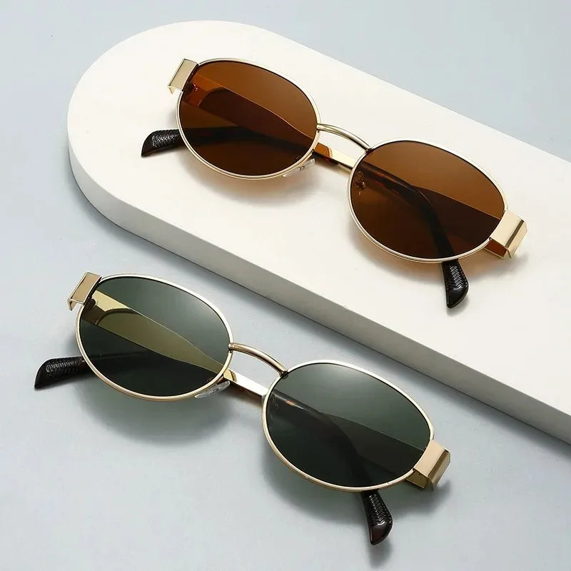 Royale Classic – Vintage Oval Gold-Frame Shades – Kourts Royale