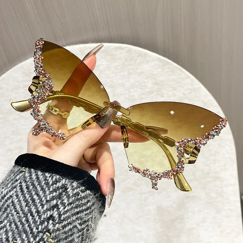 The Monarch Butterfly - Crystal Embellished Cat-Eye