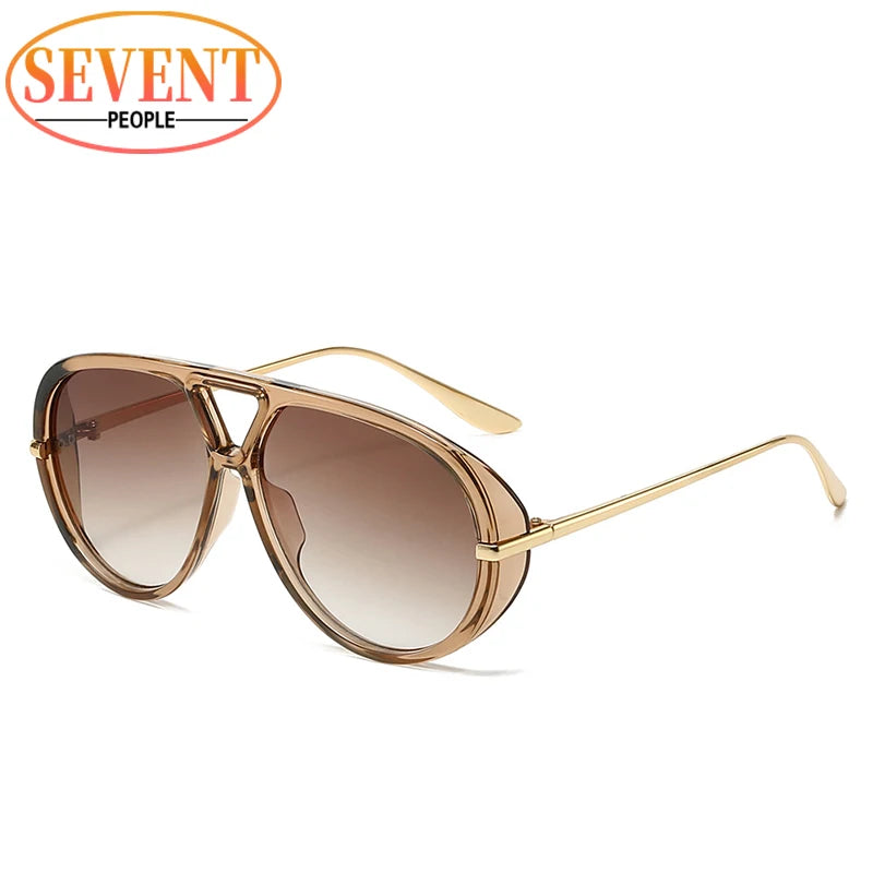 Royale Shield – Oversized Vintage Punk Pilot Shades