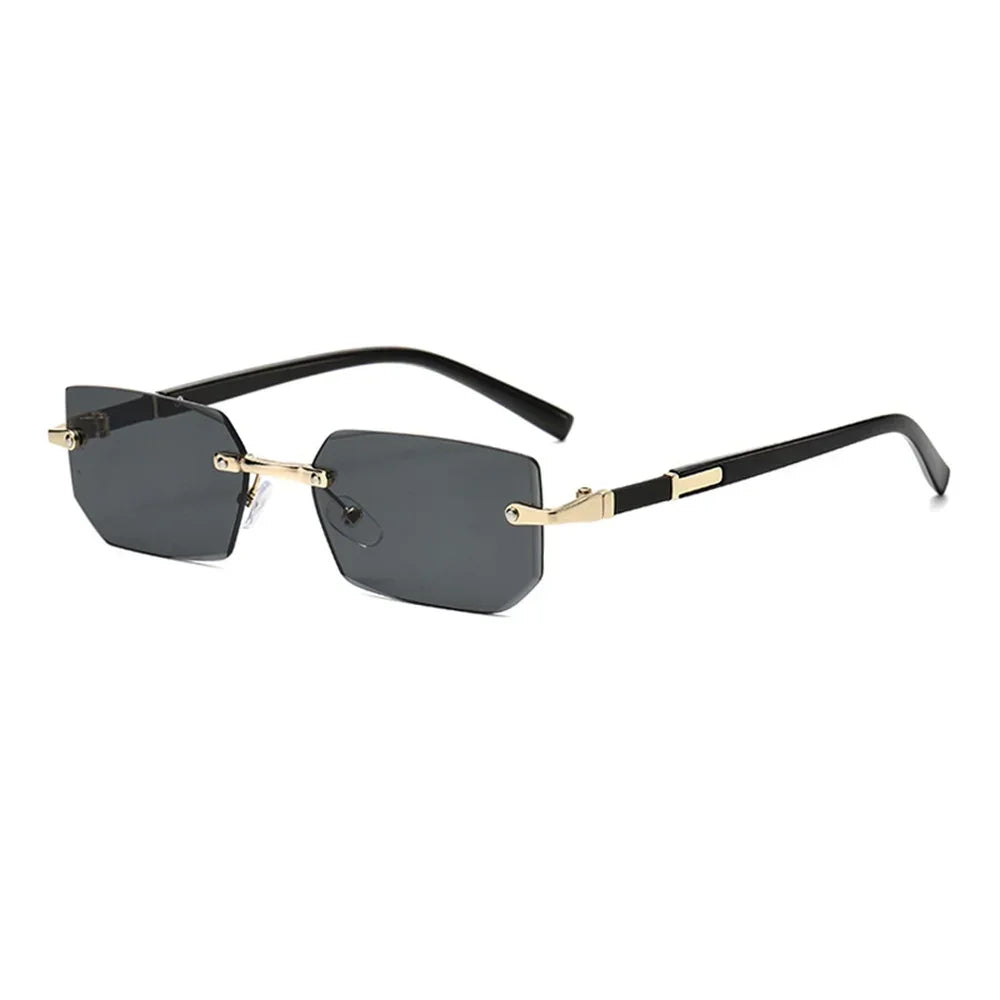 Cyber-Luxe Rimless - Modern Square Shades